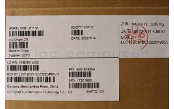 Lenovo 5CB1J01158 Tastatur inkl. Topcase ASM_KORL82SFFP_SG_BL_ML