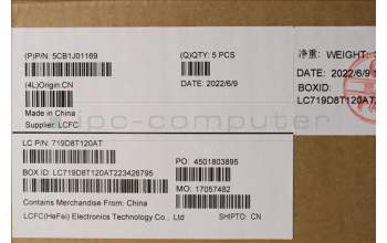 Lenovo 5CB1J01169 Tastatur inkl. Topcase ASM_UKL82SFFP_SG_BL_ML