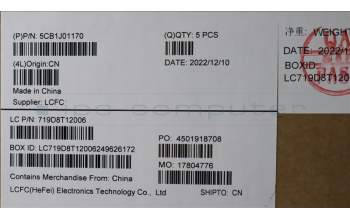 Lenovo 5CB1J01170 Tastatur inkl. Topcase ASM_UKRL82SFFP_SG_BL_ML