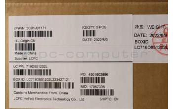 Lenovo 5CB1J01171 Tastatur inkl. TopcaseASM_USAENGL82SFFPSGBL_ML