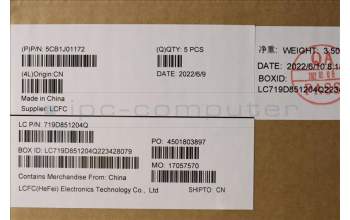 Lenovo 5CB1J01172 Tastatur inkl. Topcase ASM_ARAL82SFFP_SG_BL_PC