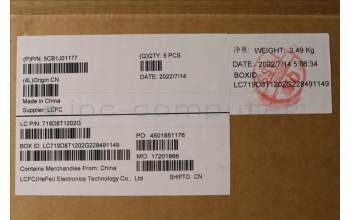 Lenovo 5CB1J01177 Tastatur inkl. Topcase ASM_ENGL82SFFP_SG_BL_PC
