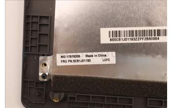 Lenovo 5CB1J01193 C-Cover with keyboard,Portuguese,Storm Grey,Backlight,FingerPrint