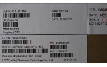 Lenovo 5CB1J01220 Tastatur inkl. Topcase ASM_ITAL82SFFP_SG_NB_ML