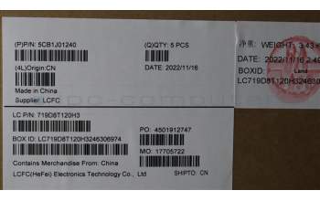 Lenovo 5CB1J01240 Tastatur inkl. Topcase ASM_ENGL82SFFP_SG_NB_PC