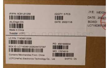 Lenovo 5CB1J01259 Tastatur inkl. Topcase spanisch L82SFFP_SG_NB_PC