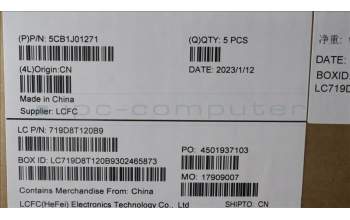 Lenovo 5CB1J01271 Tastatur inkl. Topcase ASM_ENGL82SFNF_AB_BL_PC