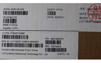 Lenovo 5CB1J01334 Tastatur inkl. Topcase ASM_ENGL82SFNF_CG_BL_PC