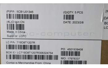 Lenovo 5CB1J01345 Tastatur inkl. Topcase ASM_ITAL82SFNF_CG_BL_PC