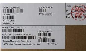Lenovo 5CB1J01356 Tastatur inkl. TopcaseASM_THAIL82SFNF_CG_BL_PC