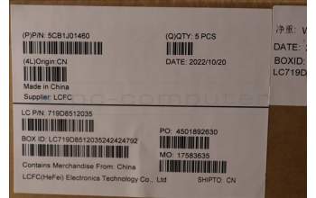 Lenovo 5CB1J01460 Tastatur inkl. Topcase ASM_ENGL82SFNF_SG_BL_PC