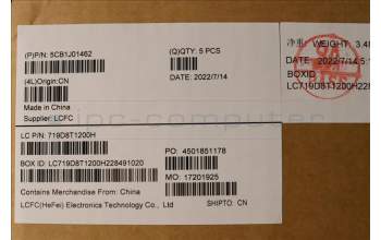 Lenovo 5CB1J01462 Tastatur inkl. Topcase ASM_FRAL82SFNF_SG_BL_PC