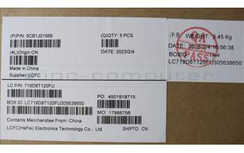 Lenovo 5CB1J01566 Tastatur inkl. Topcase ASM_KORL82SFNF_SG_NB_PC