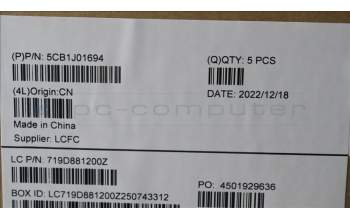 Lenovo 5CB1J01694 Tastatur inkl. Topcase ASM_LA SPA L82QC NFP_AB