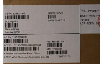 Lenovo 5CB1J01848 Tastatur inkl. Topcase ASM_UK L82QG FPSG