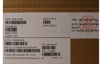 Lenovo 5CB1J01883 Tastatur inkl. Topcase ASM_CZE/SLK L82QG NFPAG