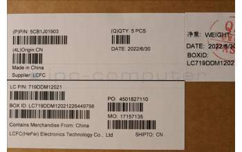 Lenovo 5CB1J01903 Tastatur inkl. Topcase ASM_NORDIC L82QG NFPSG