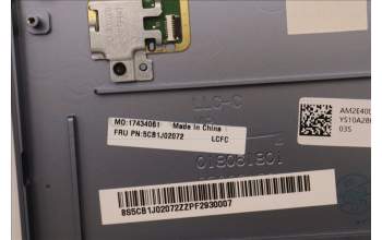 Lenovo 5CB1J02072 Tastatur inkl. Topcase ASM_NORDIC L82QE FPSB