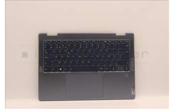 Lenovo 5CB1J02087 C-Abdeckung mit Tastatur, Belgisch, Stein-Blaugrau, Fingerabdruck, GB