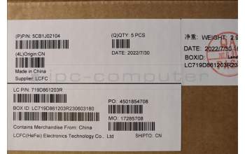 Lenovo 5CB1J02104 Tastatur inkl. Topcase ASM_NORDIC L82QE FPSG