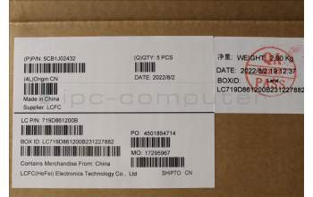 Lenovo 5CB1J02432 C-Cover with keyboard,Italian,Stone Blue,Non_FingerPrint