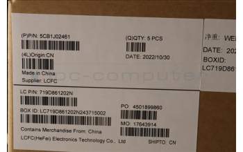 Lenovo 5CB1J02461 Tastatur inkl. Topcase ASM_LA SPA L82QE NFPSG