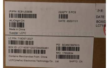 Lenovo 5CB1J03936 Tastatur inkl. Topcase ASM_JPN L82UF FPSG