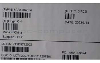 Lenovo 5CB1J04014 Tastatur inkl. Topcase ASM_TC L82UF NFPSG