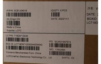 Lenovo 5CB1J04018 Tastatur inkl. Topcase ASM_EURO ENGL82UFNFPSG