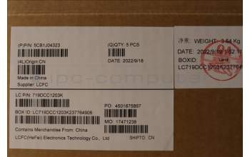 Lenovo 5CB1J04323 Tastatur inkl. Topcase deutsch L82TF RGBSG