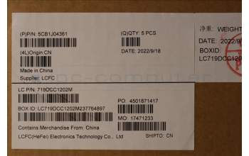 Lenovo 5CB1J04361 Tastatur inkl. Topcase ASM_ITA L82TF WHOG