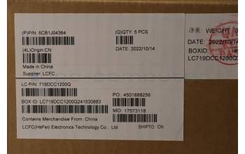 Lenovo 5CB1J04364 Tastatur inkl. Topcase ASM_NORDIC L82TF WHOG