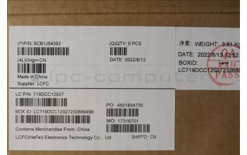 Lenovo 5CB1J04382 Tastatur inkl. Topcase ASM_EURO ENG L82TF WHSG