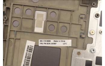 Lenovo 5CB1J04387 C-Cover with keyboard,German,Storm Grey,White Backlight