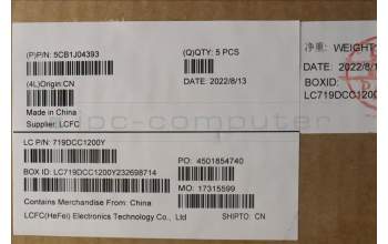 Lenovo 5CB1J04393 Tastatur inkl. Topcase ASM_ITA L82TF WHSG