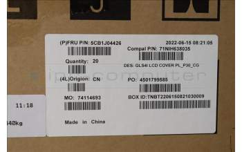 Lenovo 5CB1J04426 LCD Cover C 82SD PL_3.0t_CG