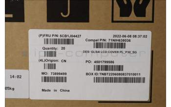 Lenovo 5CB1J04427 COVER LCD Cover C 82SD PL_3.0t_SG