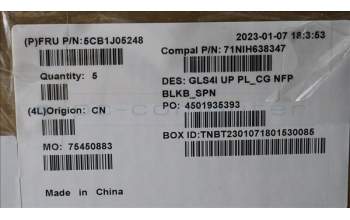 Lenovo 5CB1J05248 Tastatur inkl. TopcaseASM_SPA C82SD PLCG NFPBL