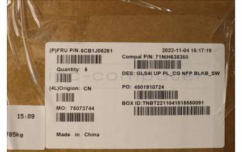 Lenovo 5CB1J05261 Tastatur inkl. TopcaseASM_SWS C82SD PLCG NFPBL