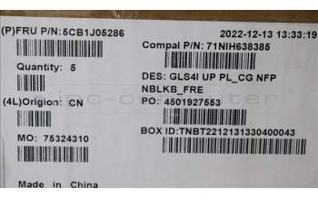 Lenovo 5CB1J05286 Tastatur inkl. TopcaseASM_FRA C82SD PLCG NFPNBL