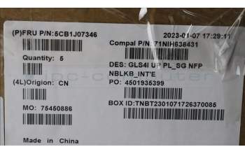 Lenovo 5CB1J07346 Tastatur inkl. TopcaseASMEUROENGC82SDPLSGNFPNBL