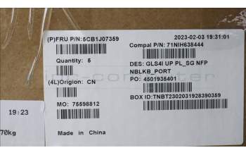 Lenovo 5CB1J07359 Tastatur inkl. TopcaseASM_POR C82SD PLSG NFPNBL