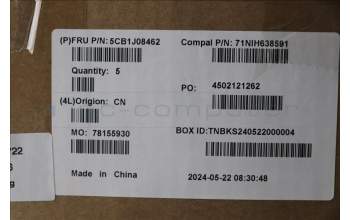 Lenovo 5CB1J08462 Tastatur inkl. TopcaseASM_RUS C82SD ALCG FPBL