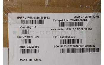 Lenovo 5CB1J08532 Tastatur inkl. TopcaseASM_ITA C82SD ALSG FPBL