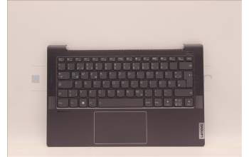 Lenovo 5CB1J08540 C-Abdeckung mit Tastatur, Deutsch, Schiefergrau, Hintergrundbeleuchtung, Fingerabdruck
