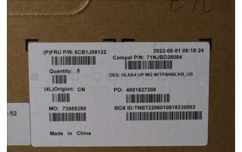 Lenovo 5CB1J09132 Tastatur inkl. Topcase ASM_ENG C21DH MGNBL