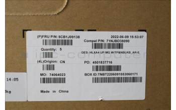 Lenovo 5CB1J09138 Tastatur inkl. Topcase ASM_ARA C21DH MGNBL