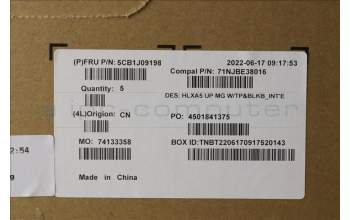 Lenovo 5CB1J09198 Tastatur inkl. Topcase ASM_EURO ENG C21DJ MGBL