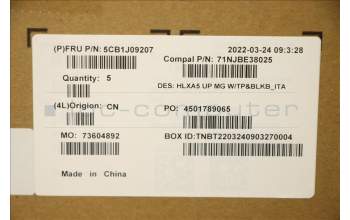 Lenovo 5CB1J09207 Tastatur inkl. Topcase ASM_ITA C21DJ MGBL