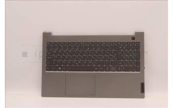 Lenovo 5CB1J09220 C-Cover with keyboard, Slovenian, Mineral Grey, Backlight